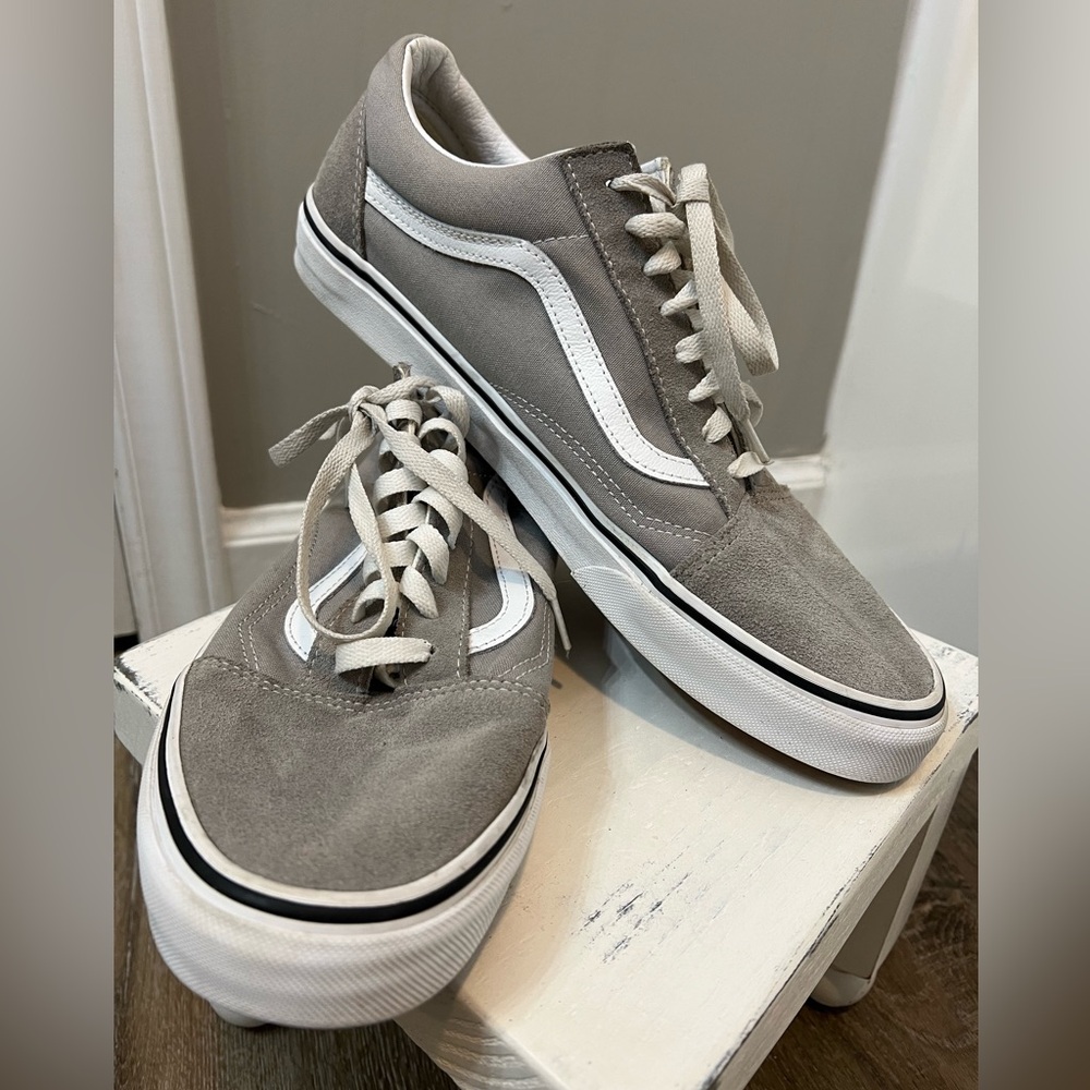 Vans Gray and White Men's Sneakers